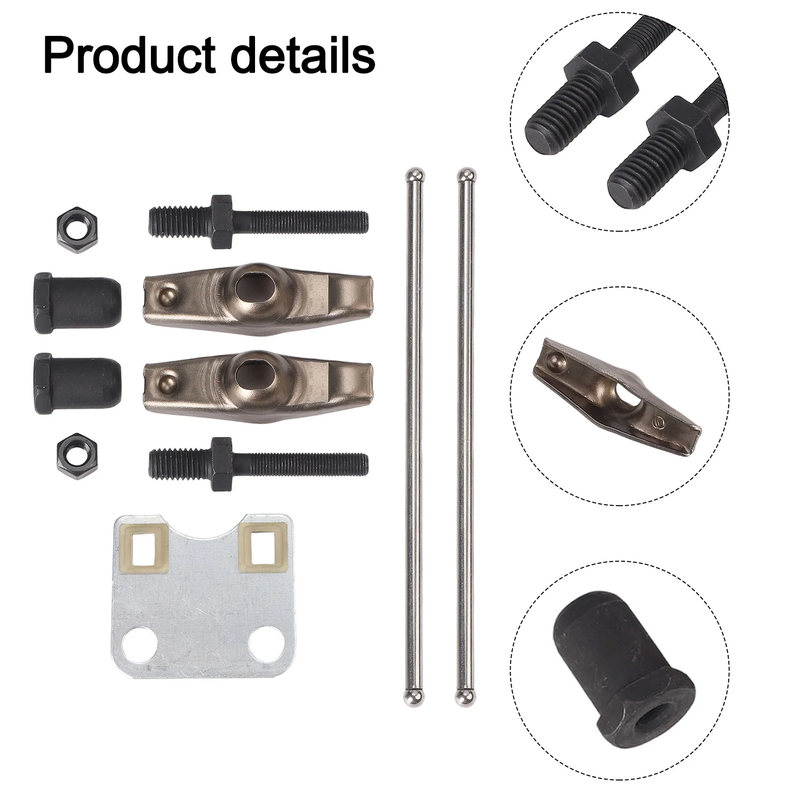 Valve Rocker Kit With Push Rod Guide Plate For For GX160 For GX200 Engine Lawn Mower Replacement Parts Garden Machinery Repair A