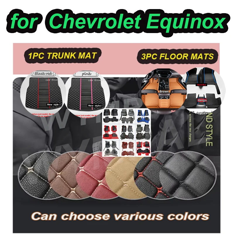 

LUXURY Car Floor Mats For Chevrolet Equinox 2017 2018 2019 2020 2021 2022 Car Floor Mats