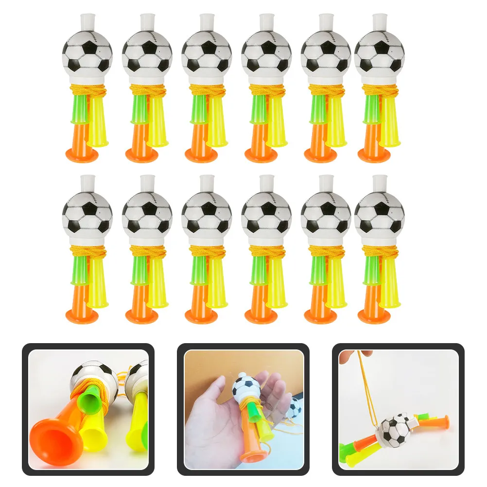 12Pcs Musical Horns Cheering Trumpets for Soccer Games Festivals Weddings Parties Carnivals Live Shows Holiday Celebrations