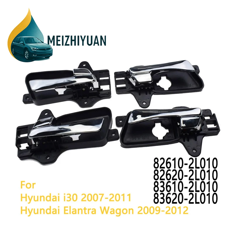 

For Hyundai i30 2007-2011 Interior Door Handles Front Rear Left Right Chrome 82610-2L010 82620-2L010 83610-2L010 83620-2L010