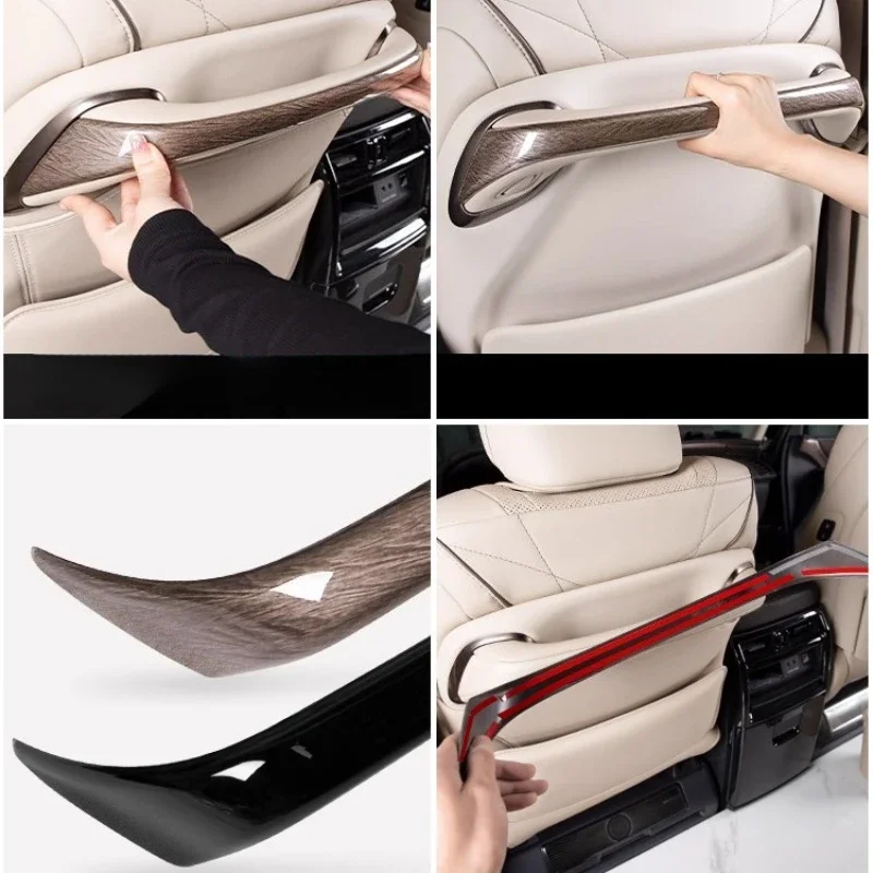 Seat Armrest Trim Handle Sticker For Toyota Alphard Vellfire 40 Series 2024-2025 Car Modification Accessories Storage Box Tools
