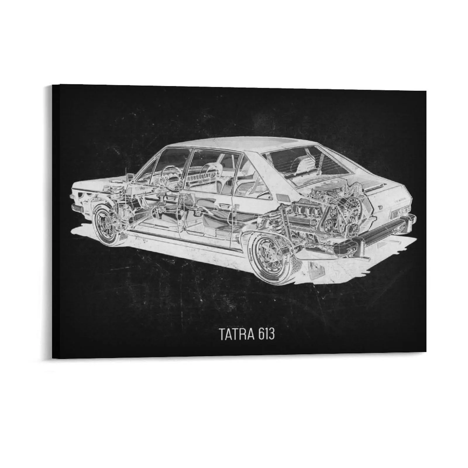 

Tatra 613, картина на холсте, винтажный дизайн, настенные картины в рамке для гостиной