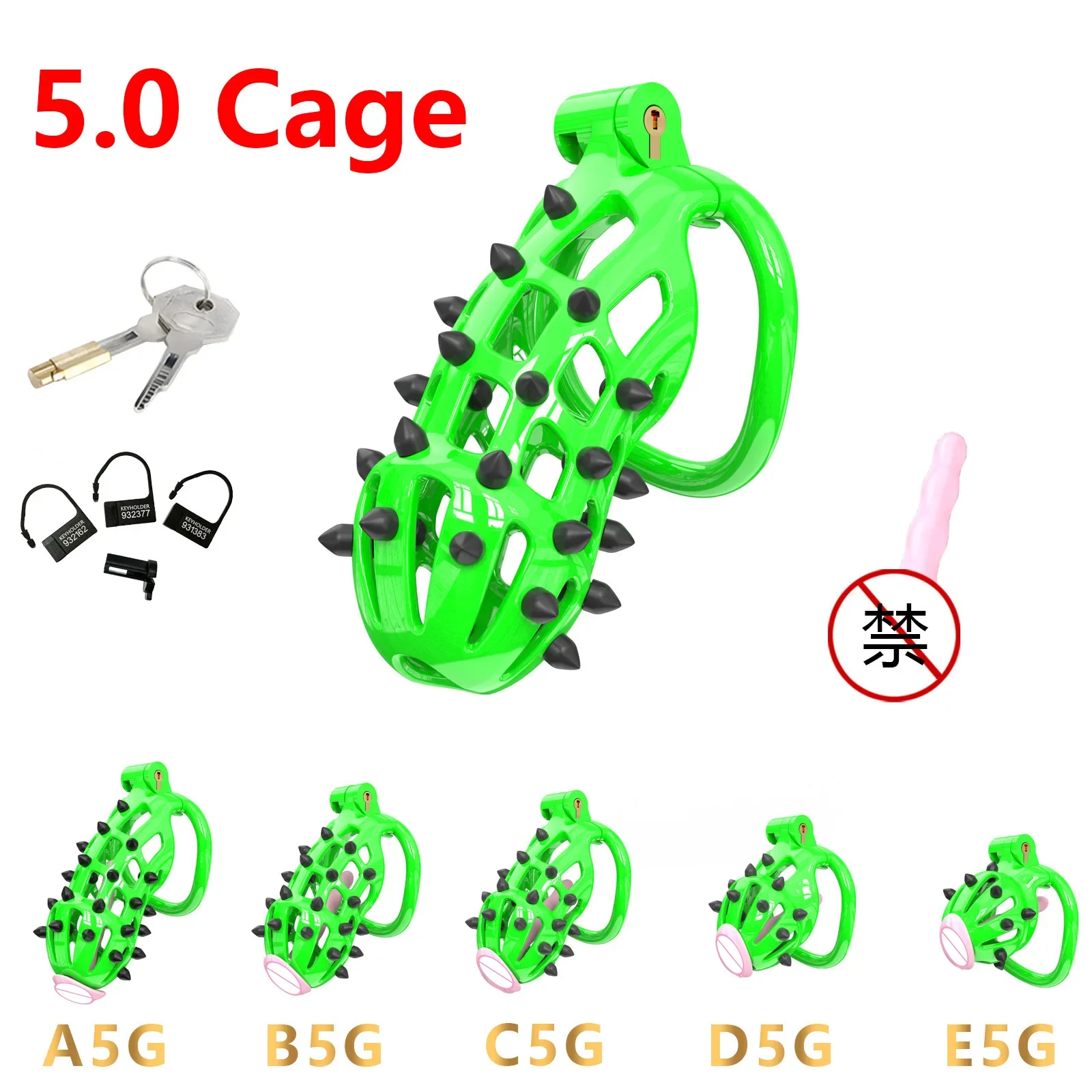 Bdsm Cobra Chastity Lock with Pink Spikes Erotic Chastity Cage Male Cock Cage Penis Wear Alternative Stimulation Sex Toy For Gay