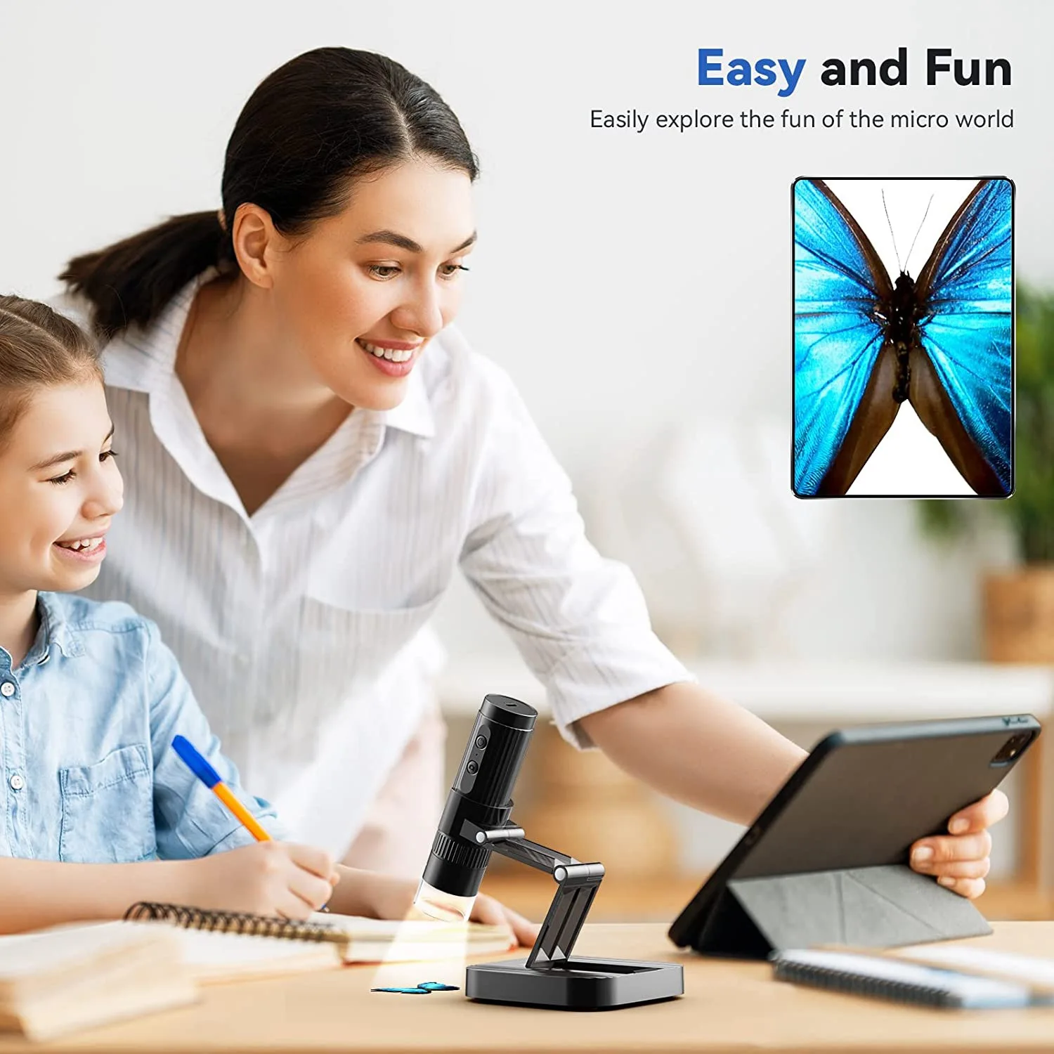 1 Piece Wireless Digital Microscope Wifi USB Handheld Portable Mini Microscope Camera Coin Magnifier-AEF7