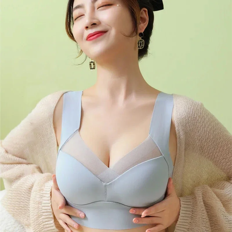 FallSweet 5PCS Seamless Lace Push Up Bra for Woman Plus Size Wire-Free Breathable Bralette Set Solid Backless Brassiere Lingerie image 3