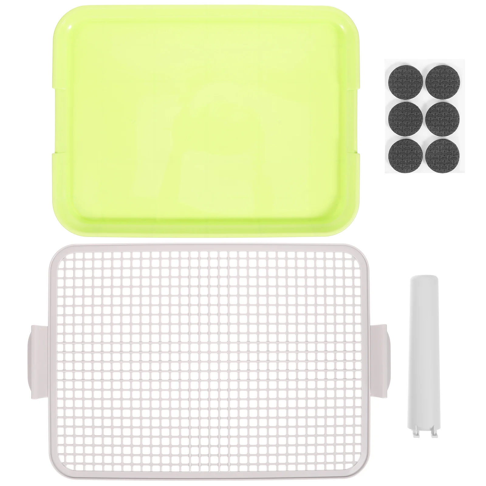 

Plastic Puppy Toilet Training Tray Indoor Dog Potty Anti-Slip Mesh Grid Pet Bathroom Tray for Small Medium Dogs