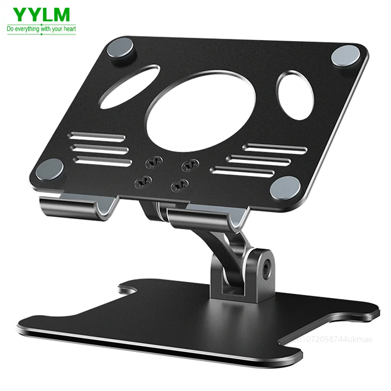 Aluminum Alloy Desktop Mobile Phone Stand Foldable iPad Tablet Support Cell Phone Desk Bracket Lazy Holder For Smartphone Mount pneumatic automatic foldable lifting table sofa bed side standing computer desk mobile lazy platform desk