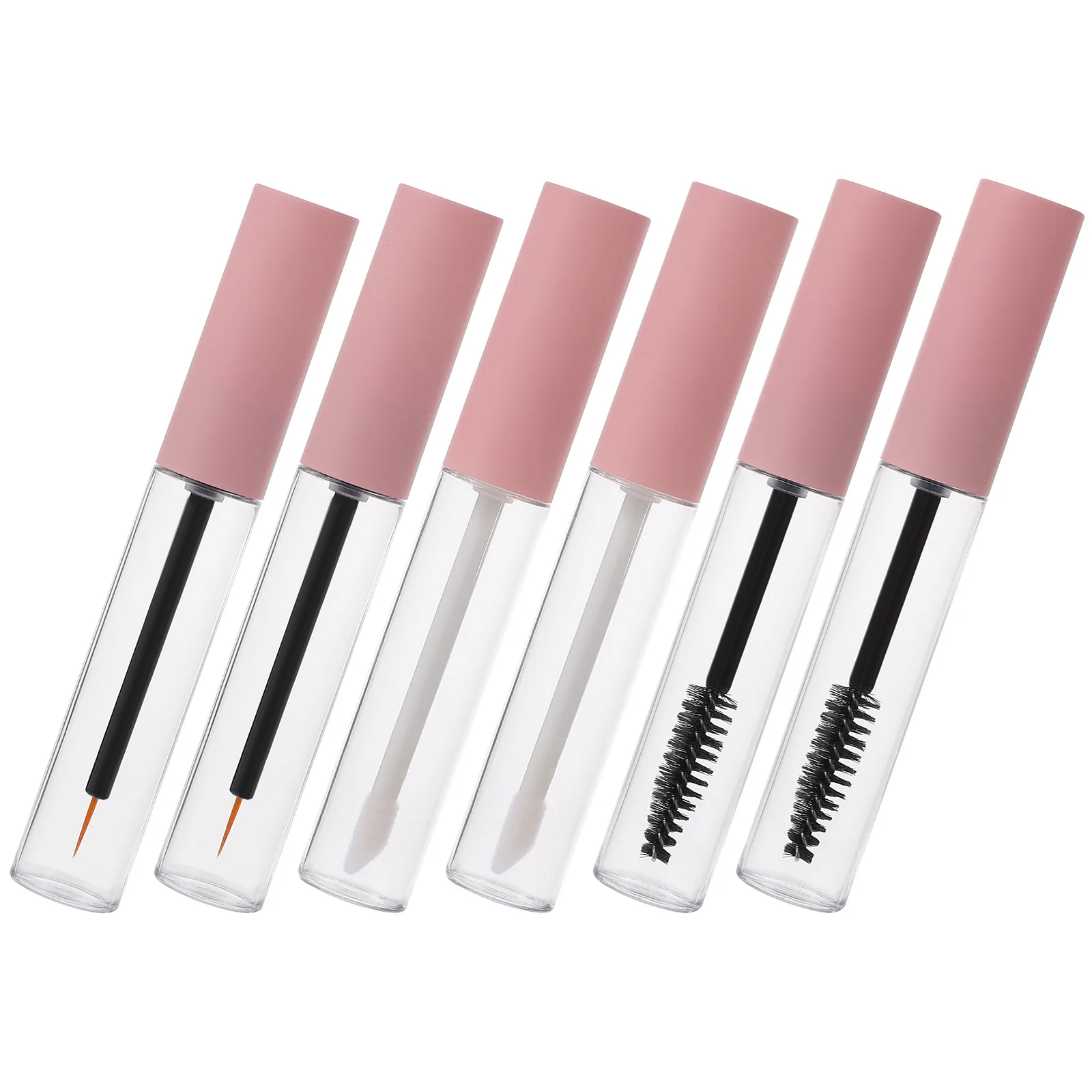 6pcs Empty หลอดสําหรับขนตาปลอมกาว LeakProof พลาสติกมาสคาร่าอายไลเนอร์ลิปกลอสขวดเครื่องมือแต่งหน้า eyelash serum