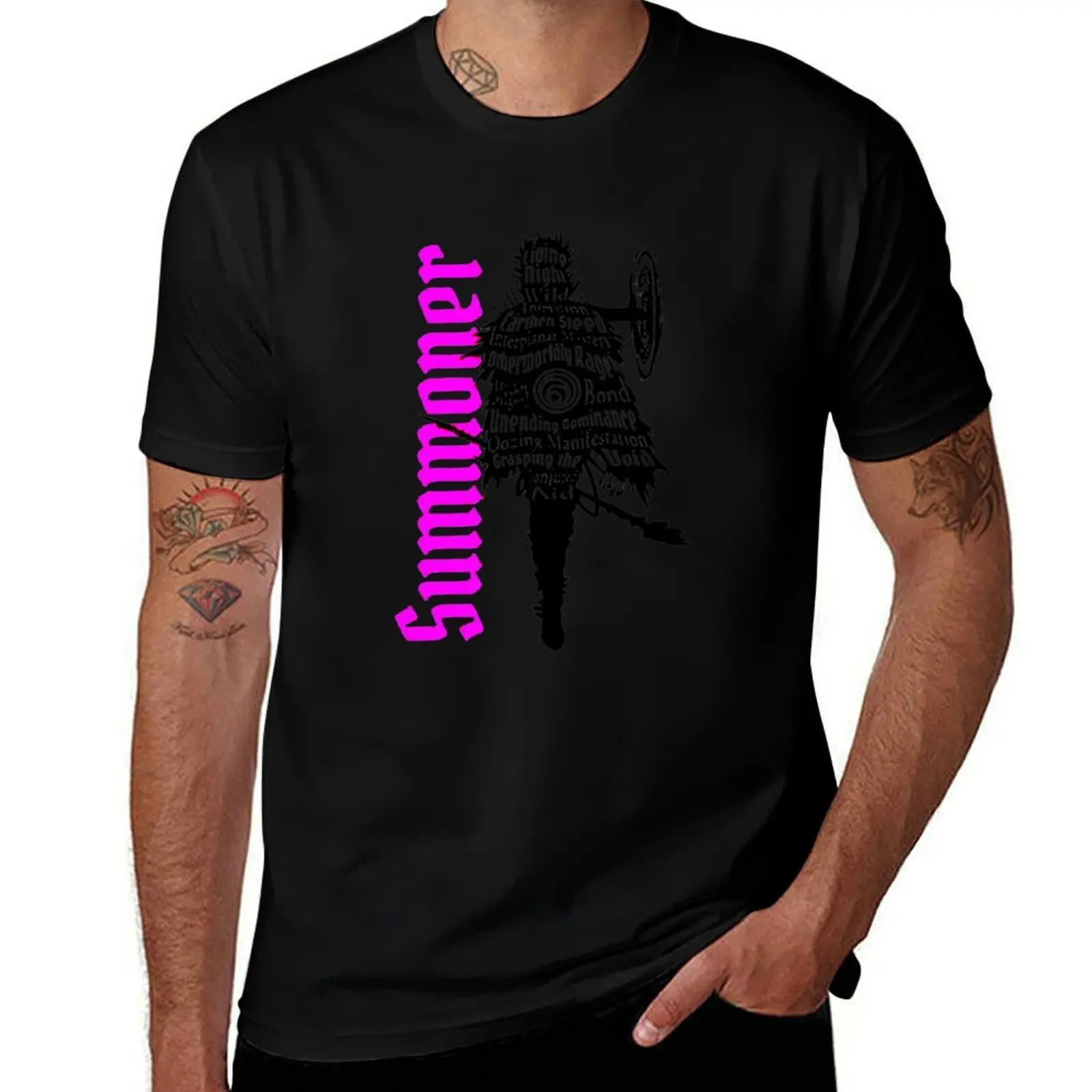 Gloomhaven Summoner Class Silhouette T-Shirt Casual Trendy Streetwear Tee Shirt T-Shirt