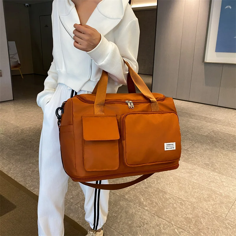 large-capacity-travel-bag-portable-handbag-for-short-trips-women's-luggage-bag-that-can-be-slipped-over-a-carry-on-suitcase