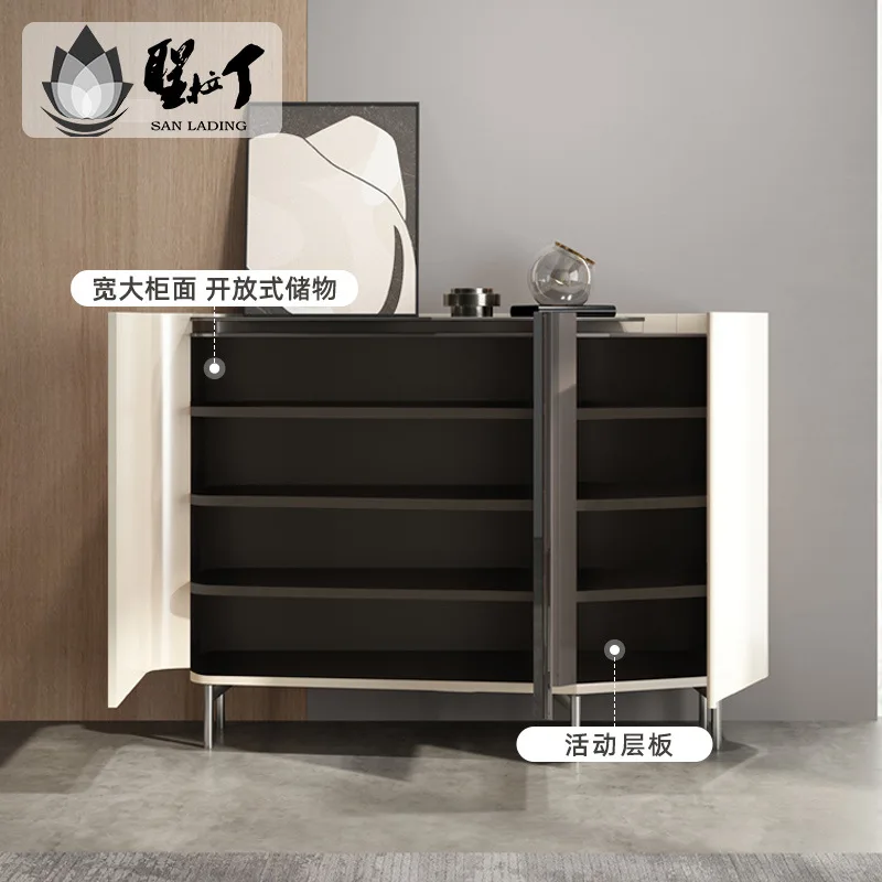 LMM light luxury decorative cabinet large capacity living room partition fully installed entrance cabinet