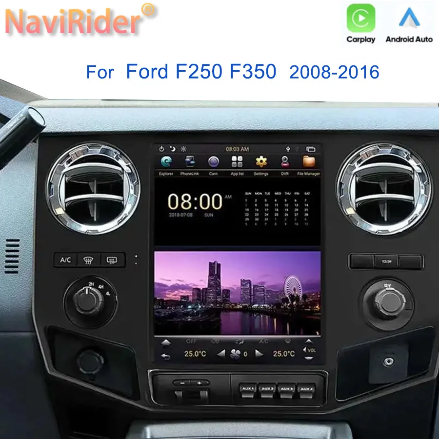 12.1inch Android Screen Carplay Radio 2din For Ford F250 F350 2008-2016 GPS Auto Car Multimedia Video Player Navigation Stereo