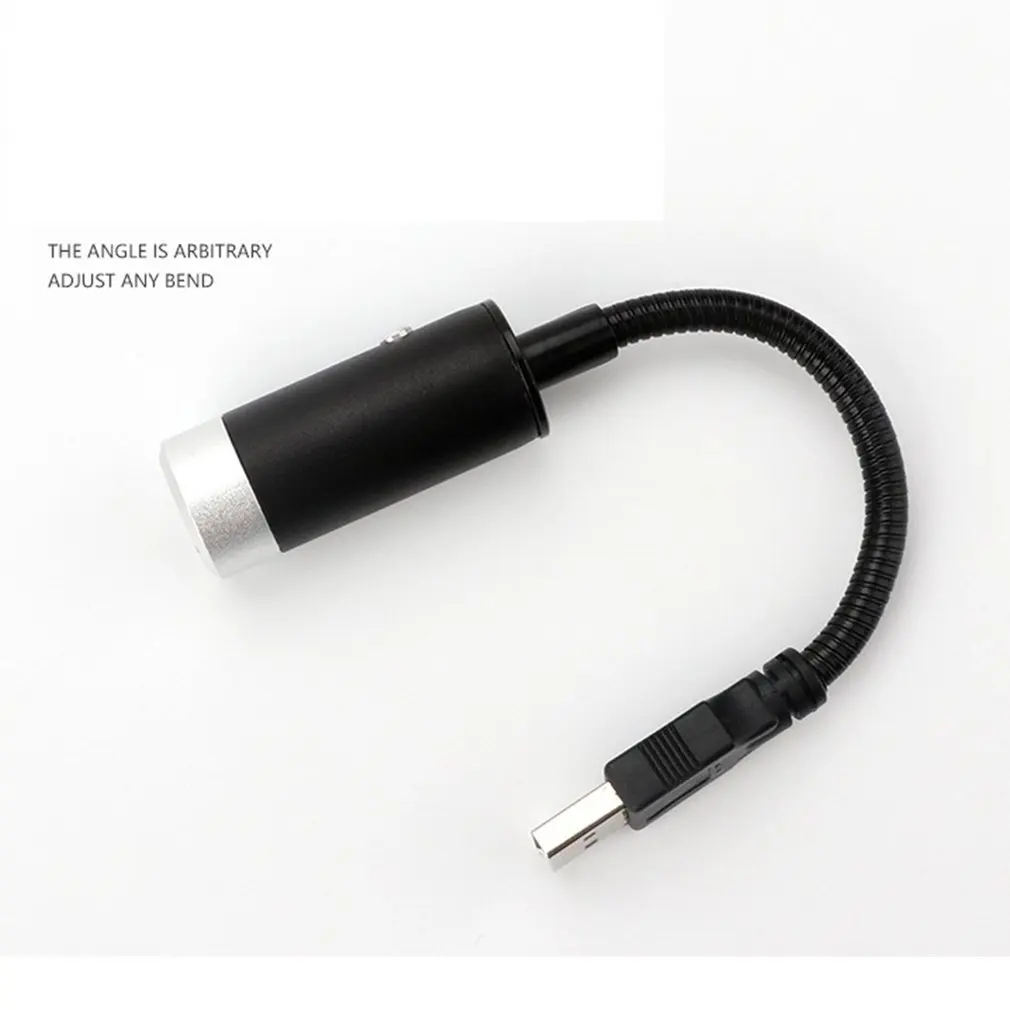 ไฟติดบรรยากาศรถยนต์ไฟเครื่องฉายแสงท้องฟ้าเต็มไปด้วยดวงดาวหมุนอัตโนมัติด้วย USB กลางแจ้งสะท้อนแสงภายในรถฟรีสายไฟ