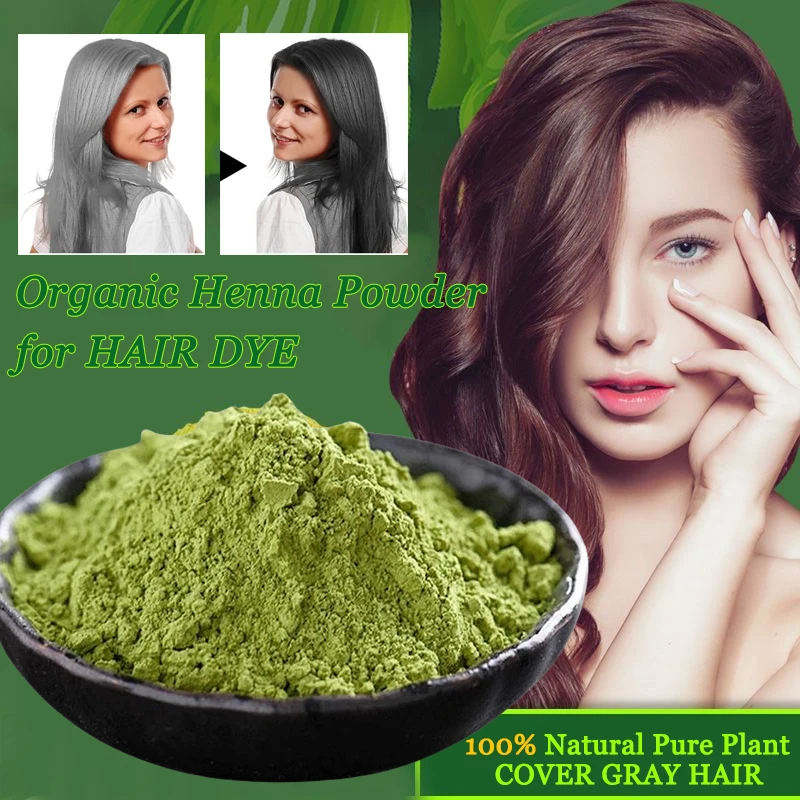 

Organic 100% Natural Pure Henna Hair Care Powder for Men Women White Hair Dye To Cover Nourishing Original Indigo Powder