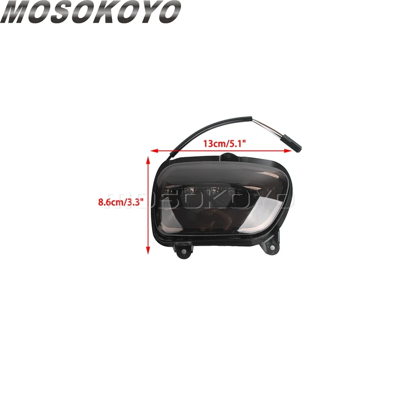 Motorcycle Smoke Front LED Turn Signals DRL Light Rearview Mirror Signal Lamp For Honda Goldwing Gold Wing GL1800 GL 1800 01-17