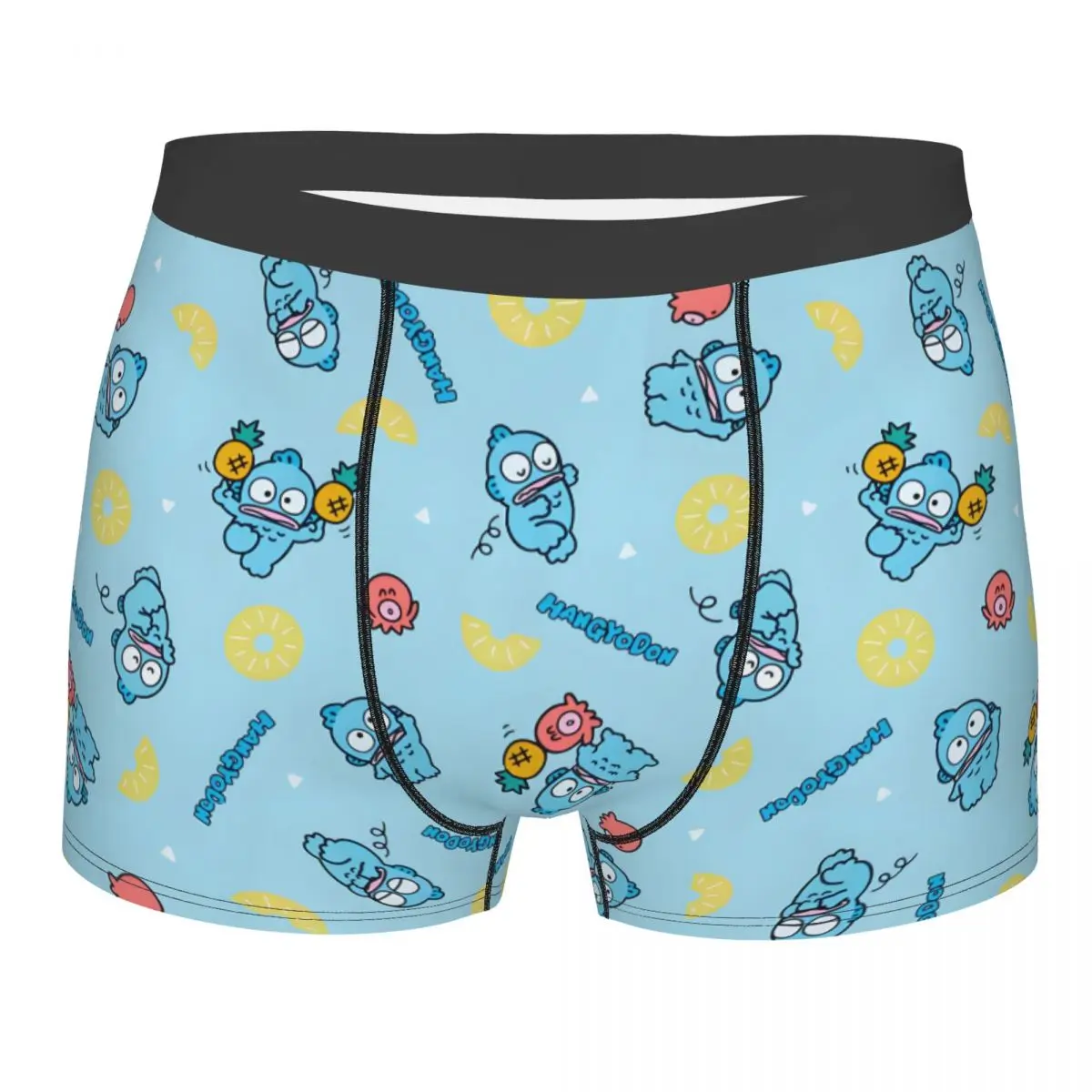 

Мужские шорты-боксеры Kawaii Hangyodon на заказ, мужские трусы-боксеры с 3D принтом Ugly Fish Kawaii, нижнее белье с героями мультфильмов аниме, трусы, эластичные трусы