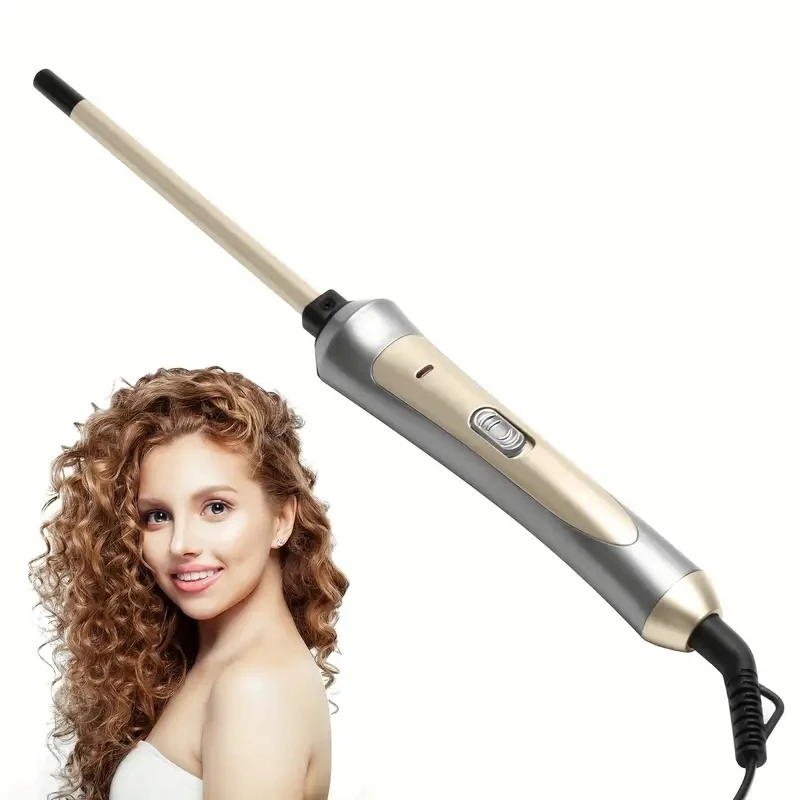 

Mini Hair Curling Iron 9mm Curler Wand Professional Curly Tongs Ceramic Electric Salon Styling Tool Small Crimping Iron