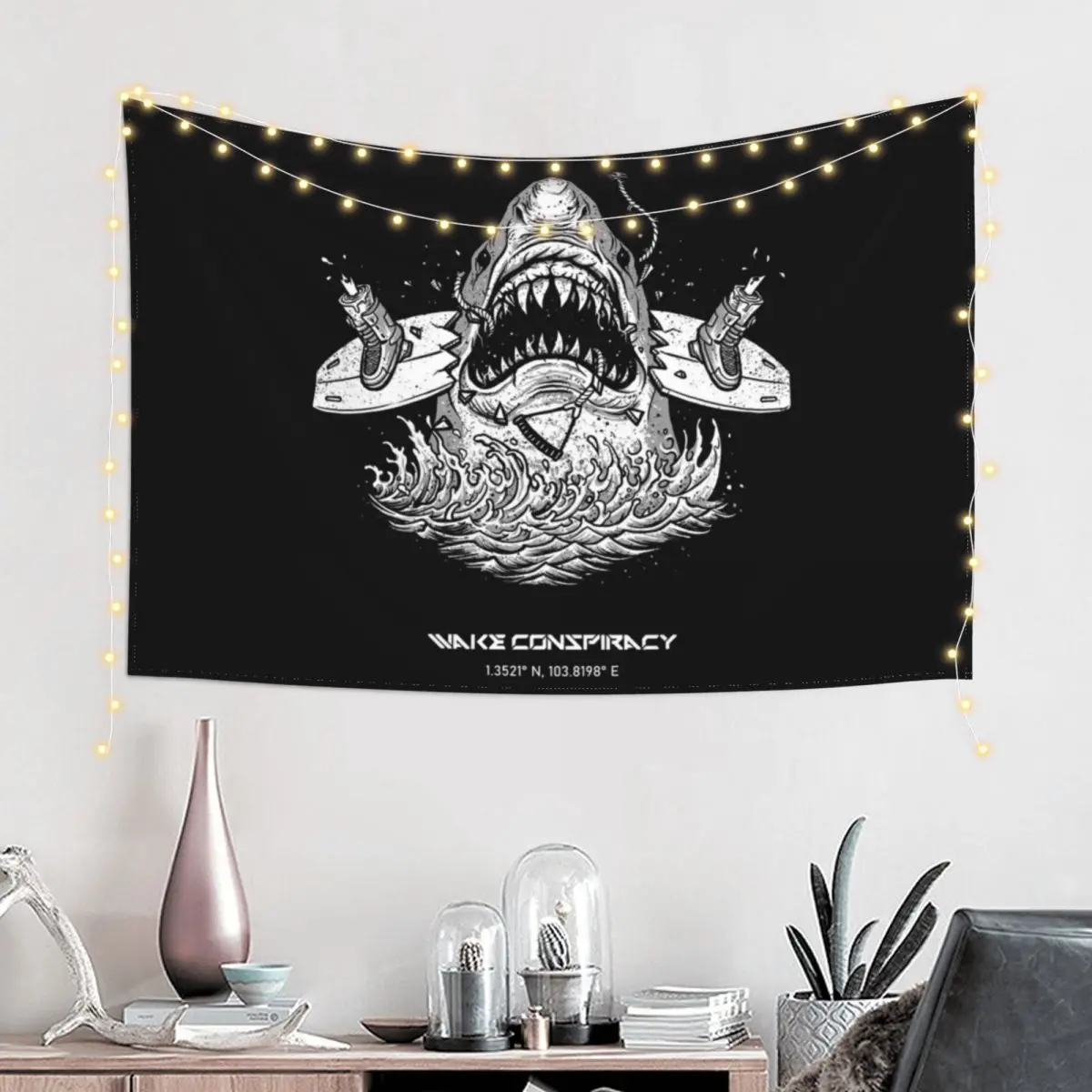 Shark tee Tapestry Room Decorator Room Decor For Girls Tapestry