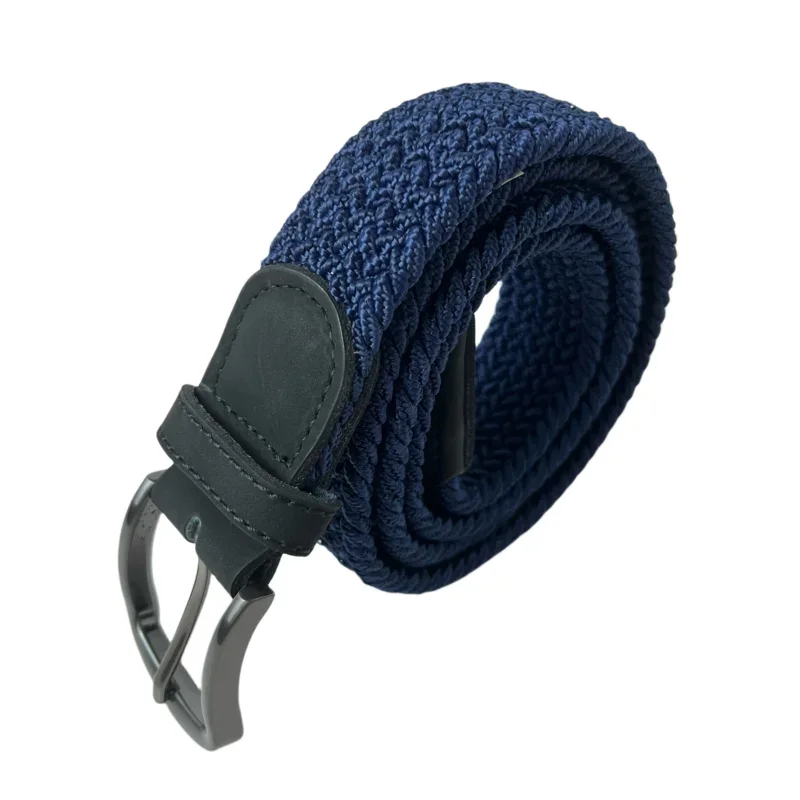 

1 PC Genuine Leather Golf Braid Stretchy Belt Men's & Women's Colorful Casual Canvas Elastic For Jeans Shorts