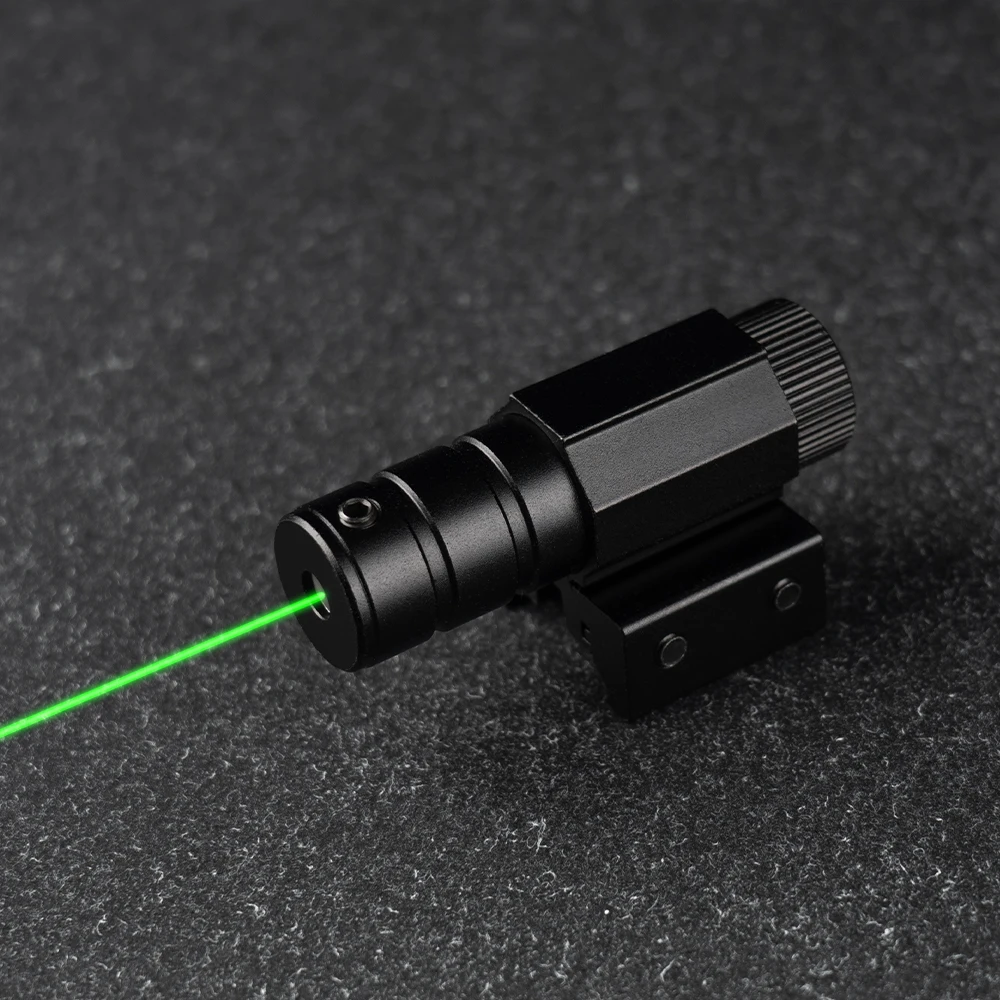 التكتيكية الأحمر الأخضر نقطة نطاق البصر بالليزر العالمي 11 مللي متر 20 مللي متر Picatinny السكك الحديدية جبل بندقية مسدس البصر بالليزر بدون بطارية