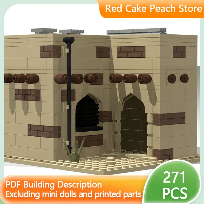 

Модель городской улицы MOC: Конструктор из строительных блоков, архитектурный модульный набор для сборки, развивающая игрушка для детей, подарок на праздник