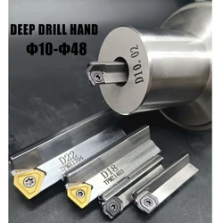 D10-D40 Iscar Gun drill hand Deep drill Carrying Indexable TOGT110405 Cutting Edge and a Wiper for High Hole Surface Quality