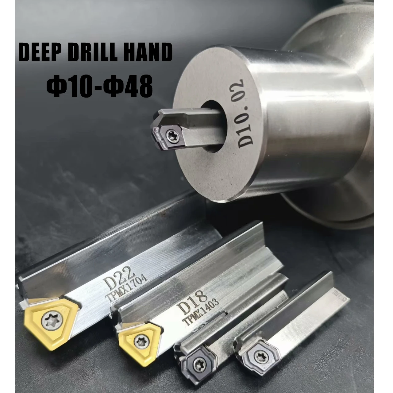Imagem -04 - Broca Profunda Carregando Indexável Iscar Gun Brocas Cutting Edge e um Limpador para Alta Qualidade de Superfície do Furo Gd-dh D10-d40 Togt110405