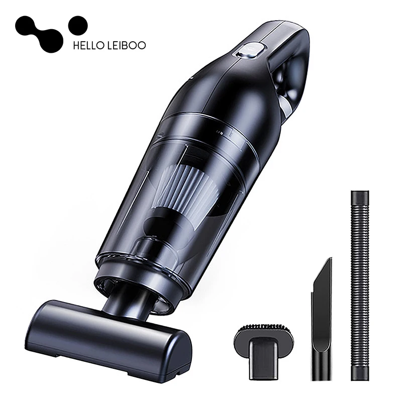 LEIBOO 10000PA Car Vacuum Cleaner Mini Portable Wireless Hand held Cleaner for Home Appliance Powerful Cleaning Machine