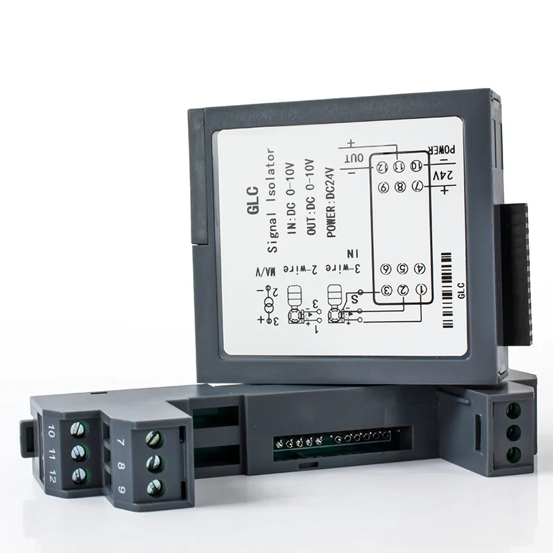 Analog Signal Isolator 4-20mA 0-10mA 0-10V 0-75mV Currnet Voltage Signal Transmitter 1 In 1 Out 2 In 2 Out Signal Converter