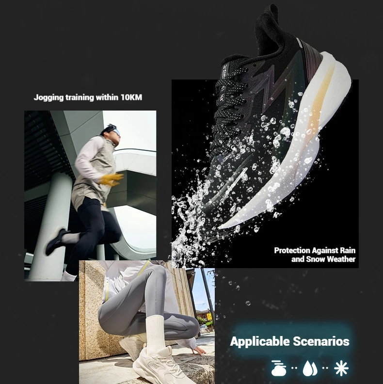 361 Degrees Rain-Block 8.0 Damen-Laufschuhe, mit Fleece gefüttert, wasserdicht, rutschfest, warm, bequem, Turnschuhe für Damen, 682542224 – Detail 7