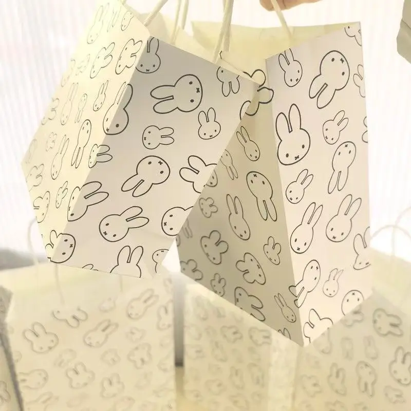 Miffy Kaninchen Niedliche Papier-Geschenktüte Kawaii Cartoon Handtasche Geburtstagsparty Gastgeschenk Geschenkverpackungstasche – Detail 1