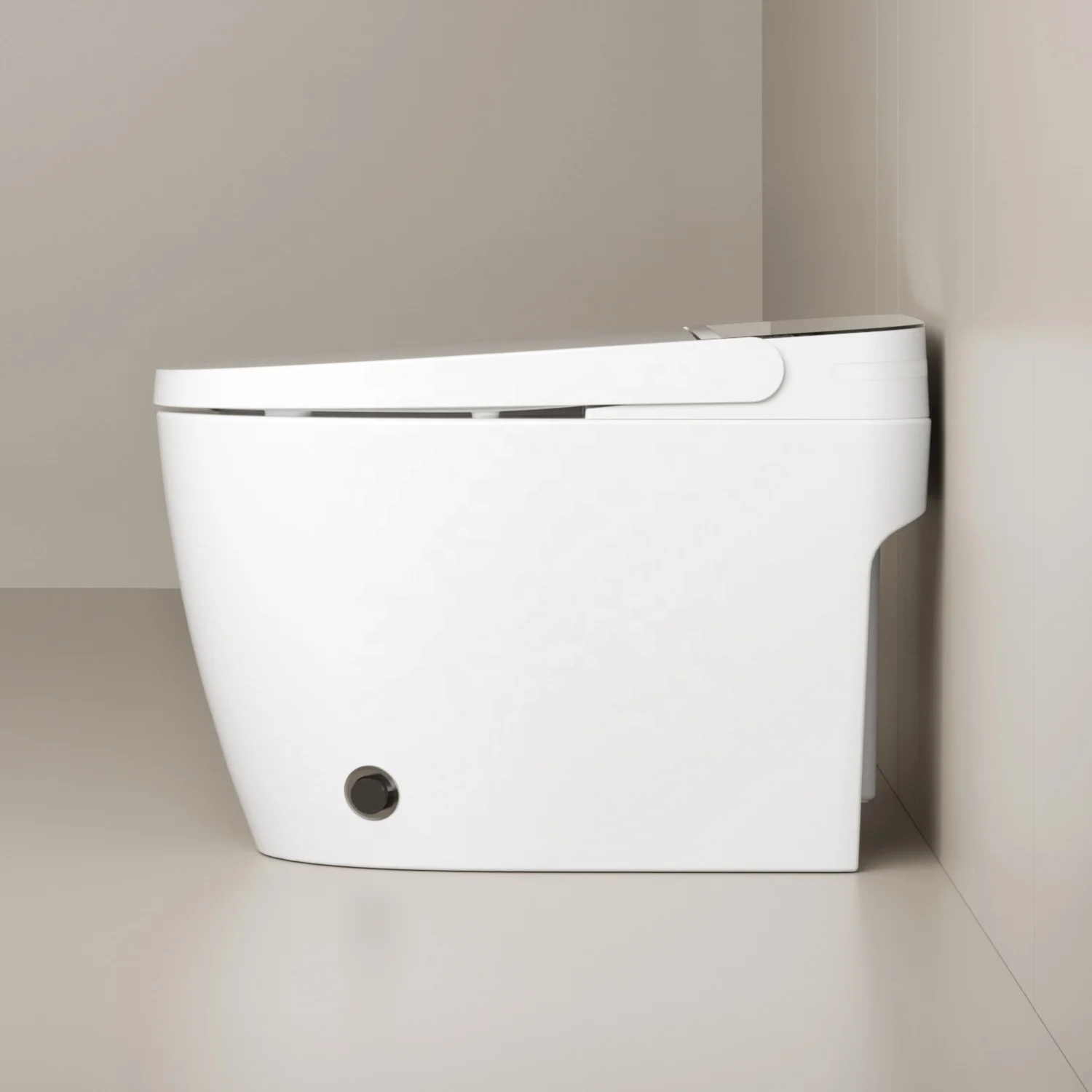 HKZX MUBI Versione semplice Allungato S-trap Bagno Intelligente WC Sanitario in ceramica Bidet intelligente automatico elettrico