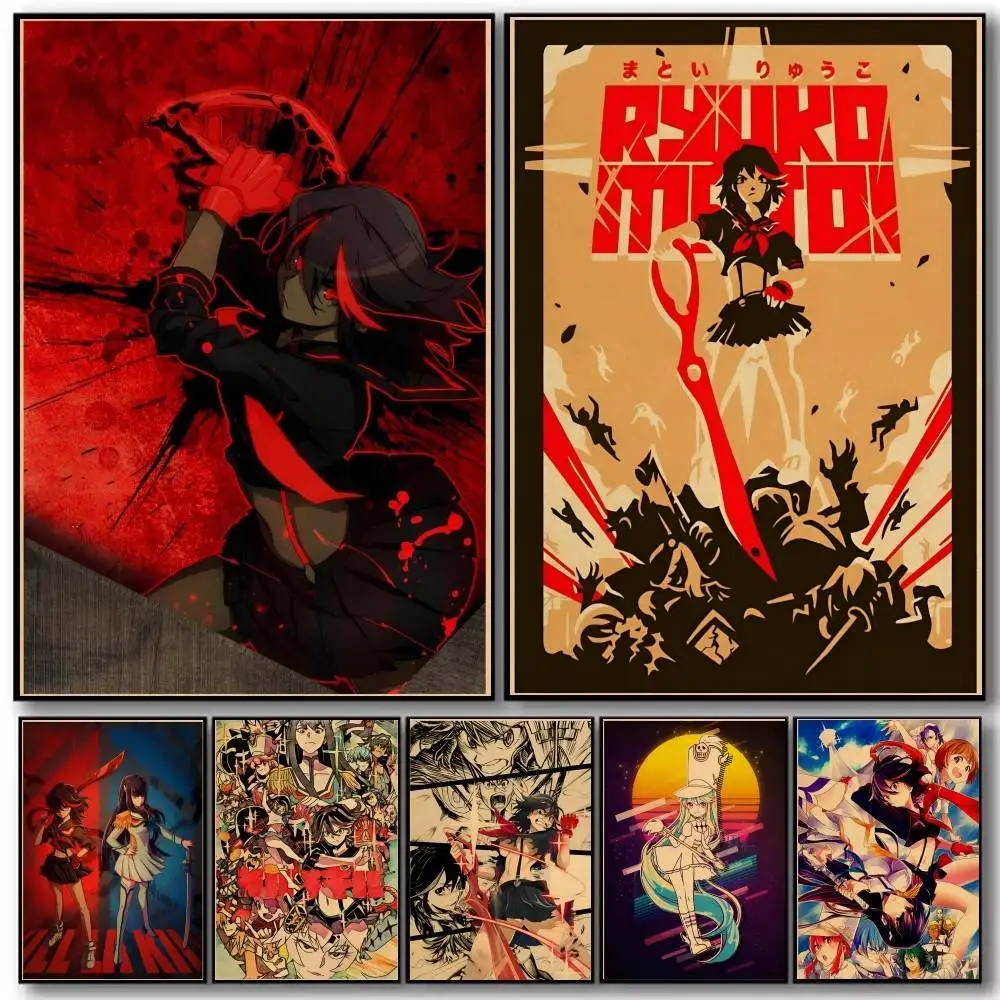 Kill La Kill Anime   Poster and Prints Wall Art Pictures for Modern Bedroom Game Room Home Decor
