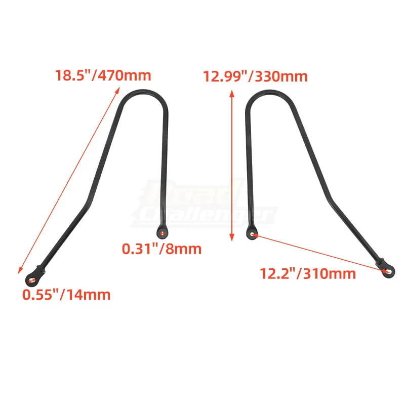 Motorbike Saddle Bags Saddlebag Support Bracket Guard For Triumph T120 T100 Bonneville Mag Wheel 2001-2016