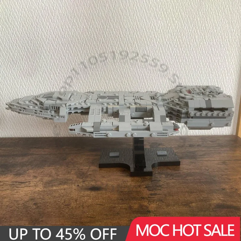 

649 шт., серия Star Battle 1978 Battlestar Galactica, модель миди-масштаба, строительный блок, кирпичная технология, сборная игрушка, подарок на день рождения