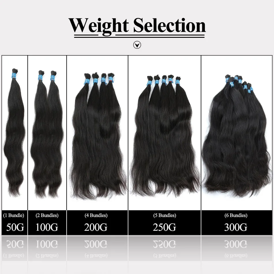 Cabello Humano BHF para Trenzas sin Tejido 100% Vietnam Remy Lacio 100g Extensiones Naturales para Trenzas 2