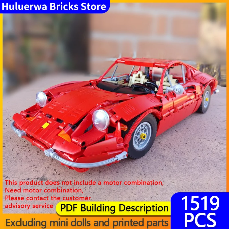

Speed Racing Car Model MOC Building Bricks 246 Top Tier Sports Car Modular Technology Gifts Holiday Assemble Children Toys Suit