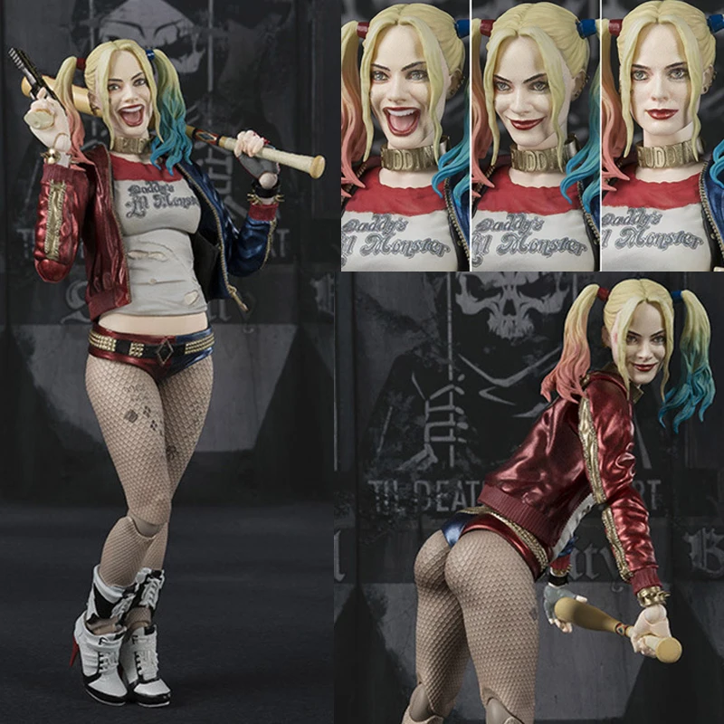 SHFiguarts Harley Quinn Action Figure Sexy Girl Anime Collectable Model Toy Doll Gifts