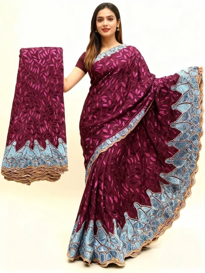 

African Cotton Lace Fabric 2025 High Quality Lace Swiss Voile Lace Fabric Nigerian French Lace Fabrics For Women Party Material