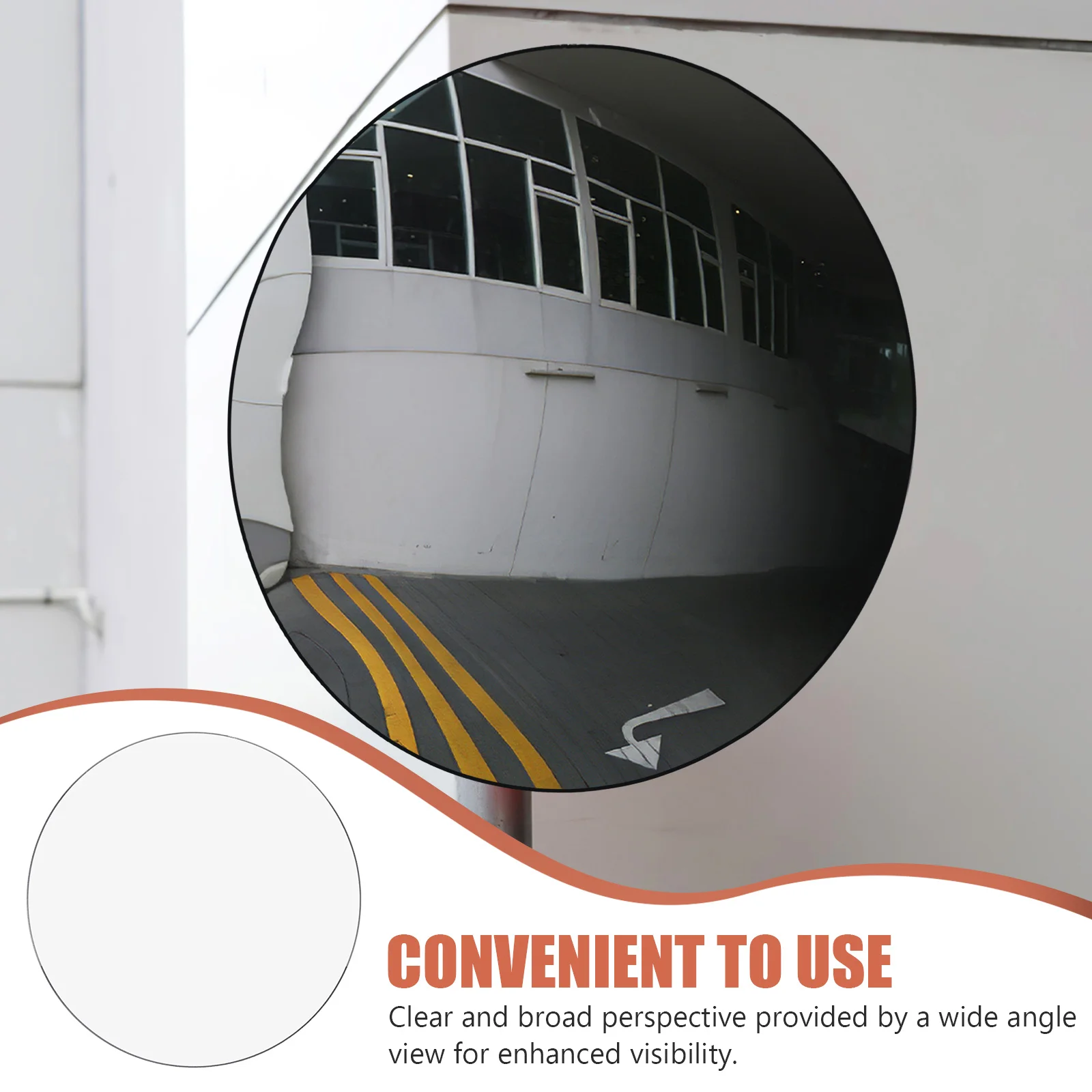 15Cm Convex Anti Theft Mirror Wide Angle Security Materials Outdoor Corner Driveway Garage Road Safety Reflective Lens