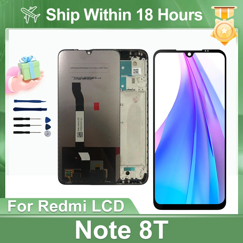 For Xiaomi Redmi Note 8T LCD Display Touch Screen For Redmi Note 8T LCD Display Screen Assembly Digitizer Replacement Parts