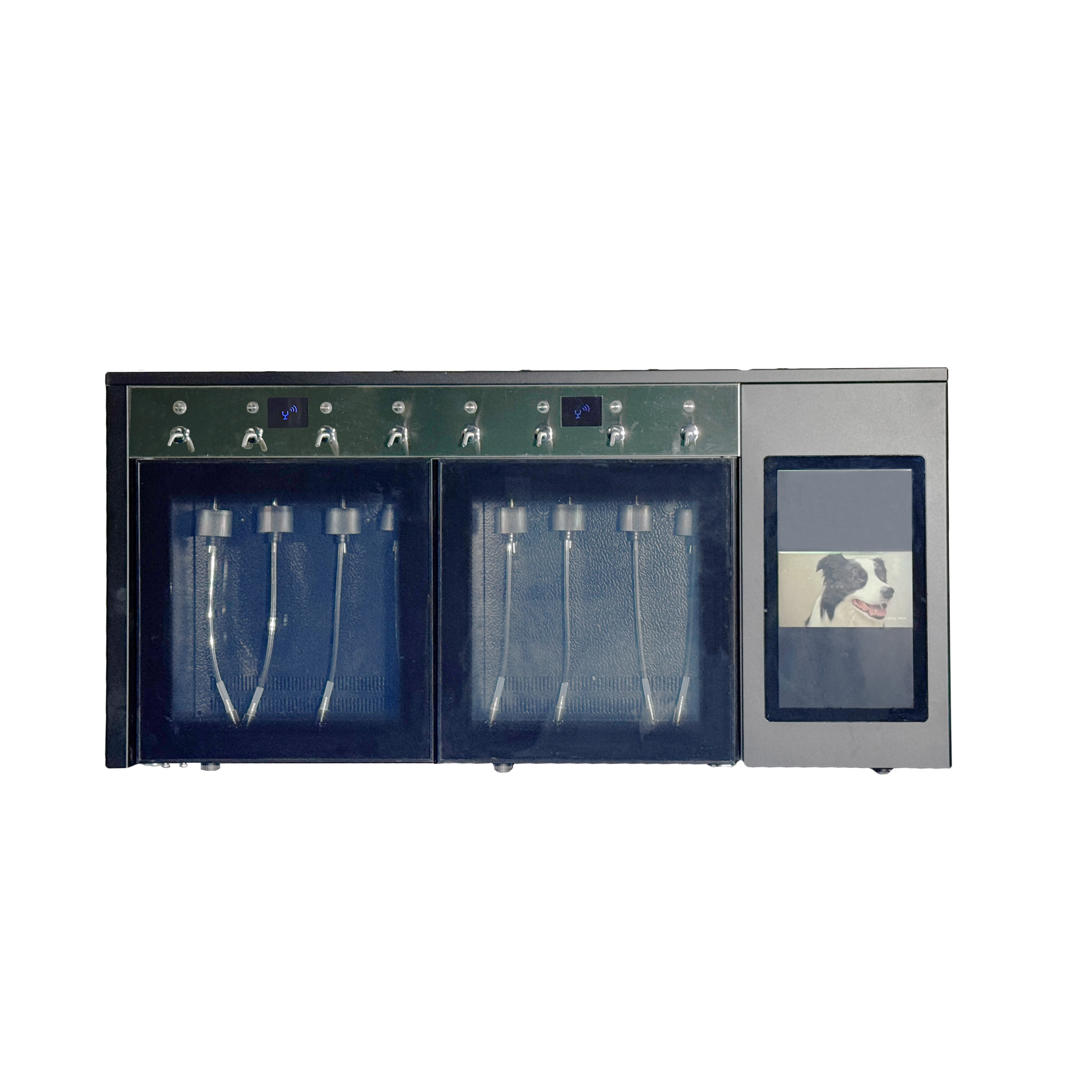 Luxury 8-Bottle Electric Wine Dispenser Fridge Stainless Steel Automatic for Hotel Drinks Serving