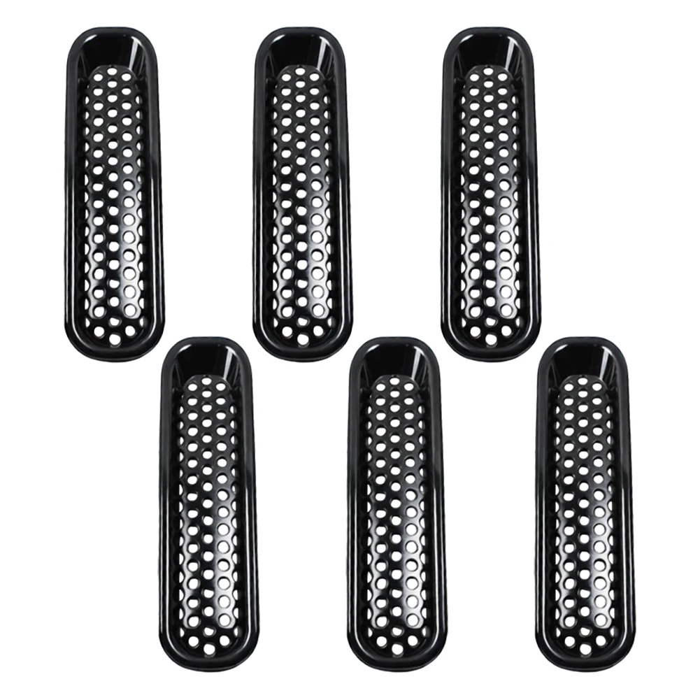 Off-road Modification Front Grille Cover ABS Plastic Insert Automotive Grille Black, Silver Plating ABS Plastic Material
