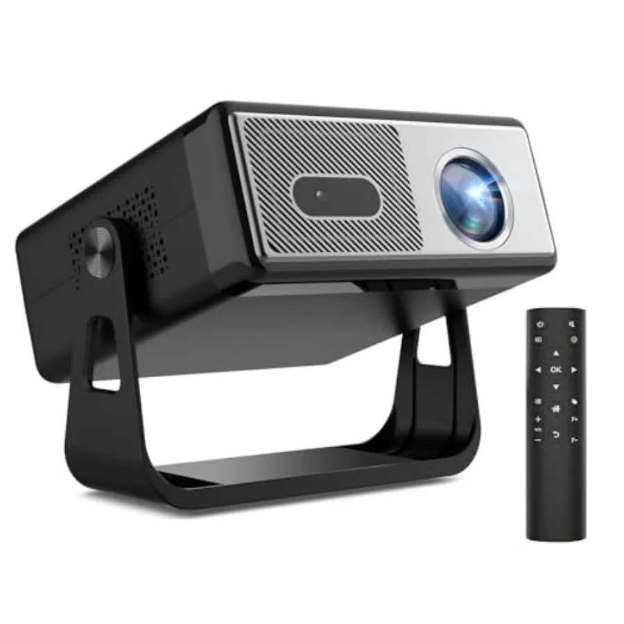 

Портативный мини-проектор для домашнего кинотеатра и использования на улице с Wi-Fi, Bluetooth, потоковой передачей, разрешением 1080P FHD, поддержкой 4K, двойной мощностью 8 Вт
