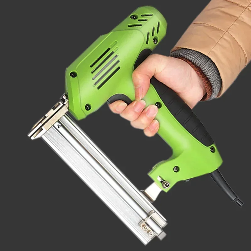 1800W F30 Electric Nail Gun DIY Furniture Construction Nail Electric Tools 220V Electric Nail Gun Woodworking Frame Stapler EU