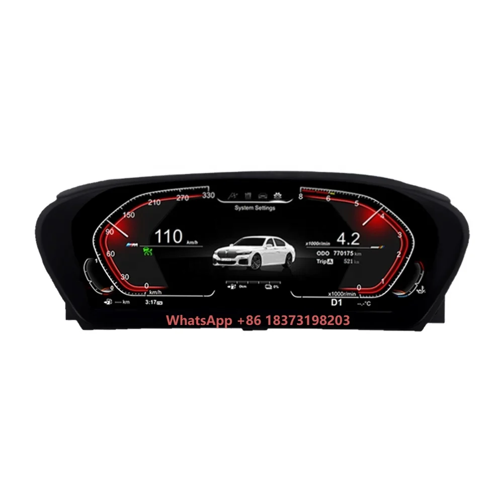 

Krando 12.3" Digital Instrument Cluster for X6 E71 2007-2013 LCD Speedometer Cockpit Display LINUX System 1:1 Recover