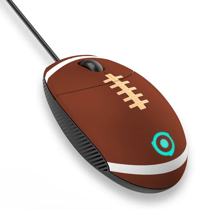 Imagem -04 - Mouse em Forma de Beisebol Mouse com Fio Mão Esquerda e Direita Universal 3360rts Backlight Ajustável E-sports Fkmini3-gaming