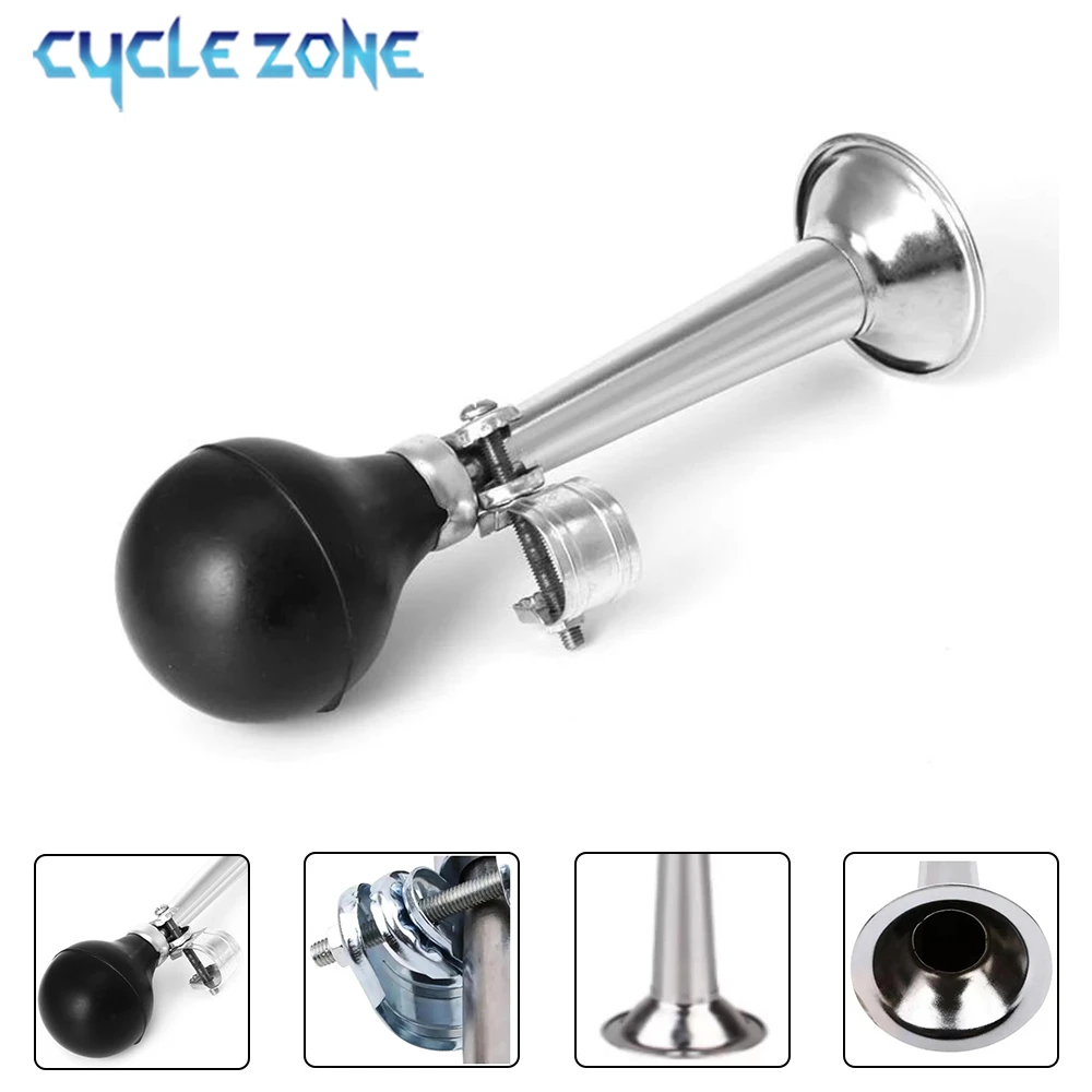 Bocina de Aire para Bicicleta, Campana de Manillar de Metal Retro, Bocinas de Seguridad para Ciclismo en Carretera, MTB, Bicicletas para Niños, Carritos de Golf, Accesorios de Ciclismo