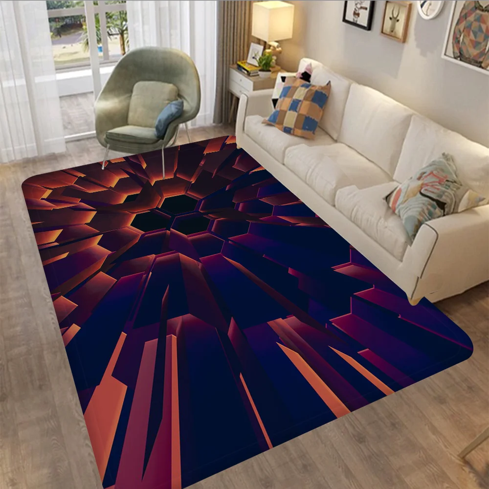 

3D Optical Illusion Bathroom Mat Kids Room Bedroom Decoration Balcony Anti-Slip Doormat Living Room Welcome Rug