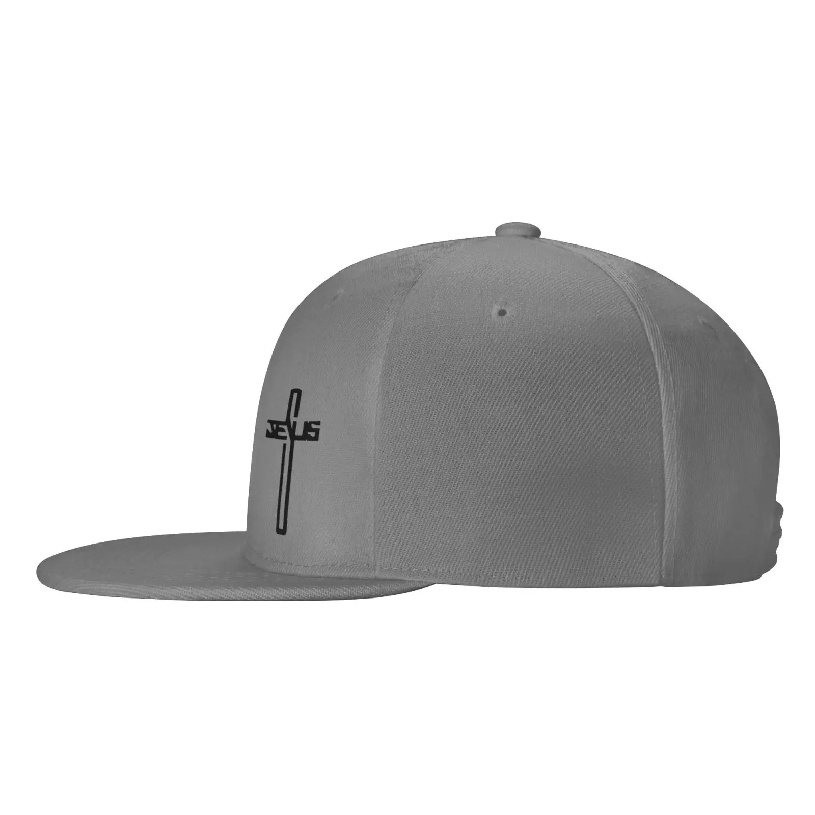 Casual Men Women Christian Jesus Cross Flat Ajustable Snapback Cap